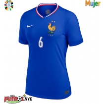 Camiseta Francia Eduardo Camavinga #6 Primera Equipación para mujer Eurocopa 2024 manga corta